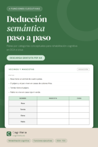 ficha razonamiento deductivo rehabilitación cognitiva estimulación cognitiva neuropsicología
