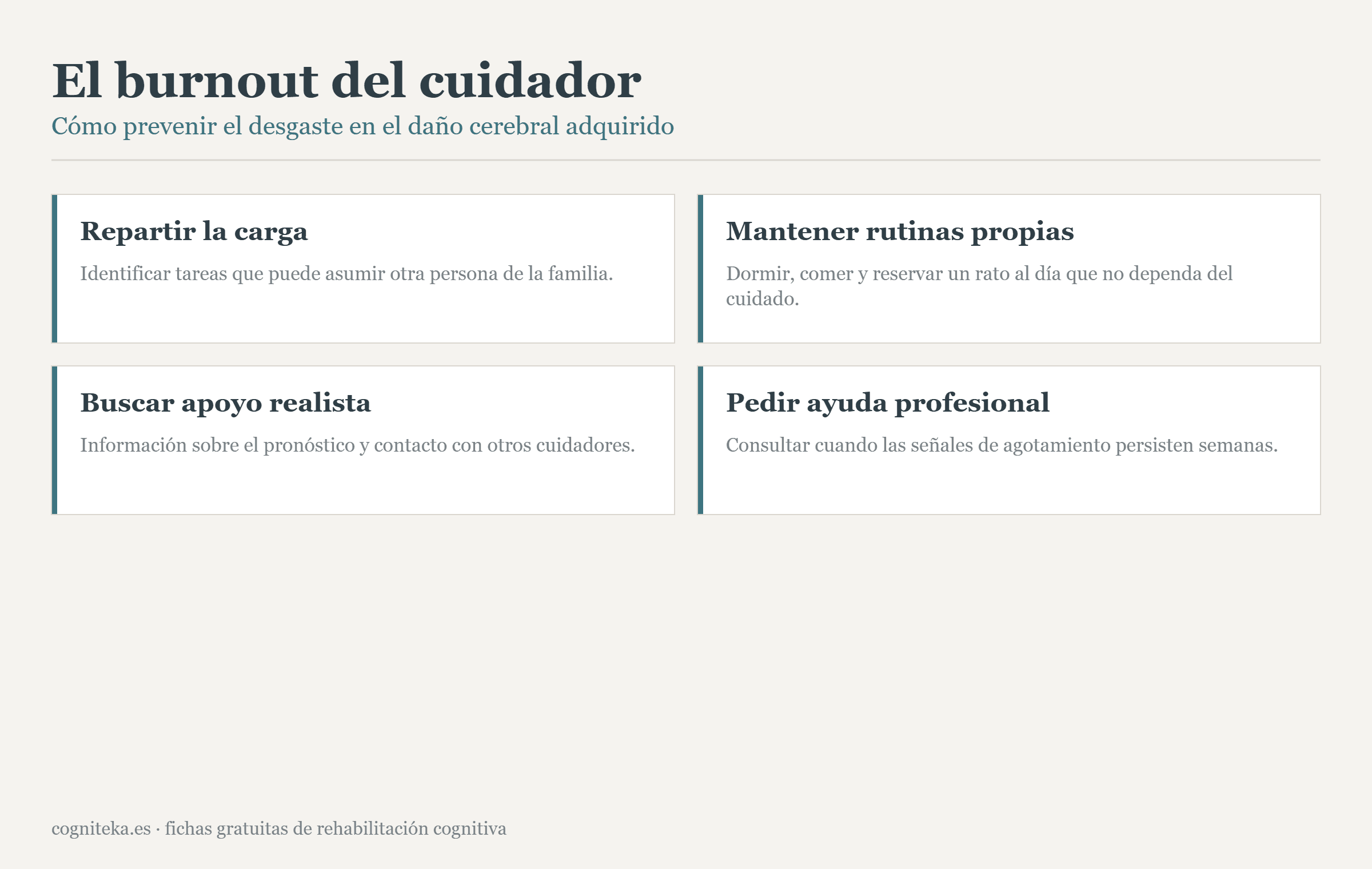 Burnout del cuidador: cómo prevenir el desgaste en el daño cerebral